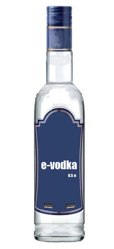 Электронная бутылка водки